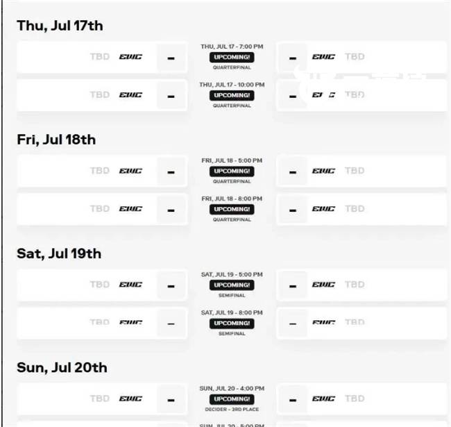 【一竞技】2025 EWC电竞世界杯LOL赛程曝光 魔鬼赛程令人惊讶