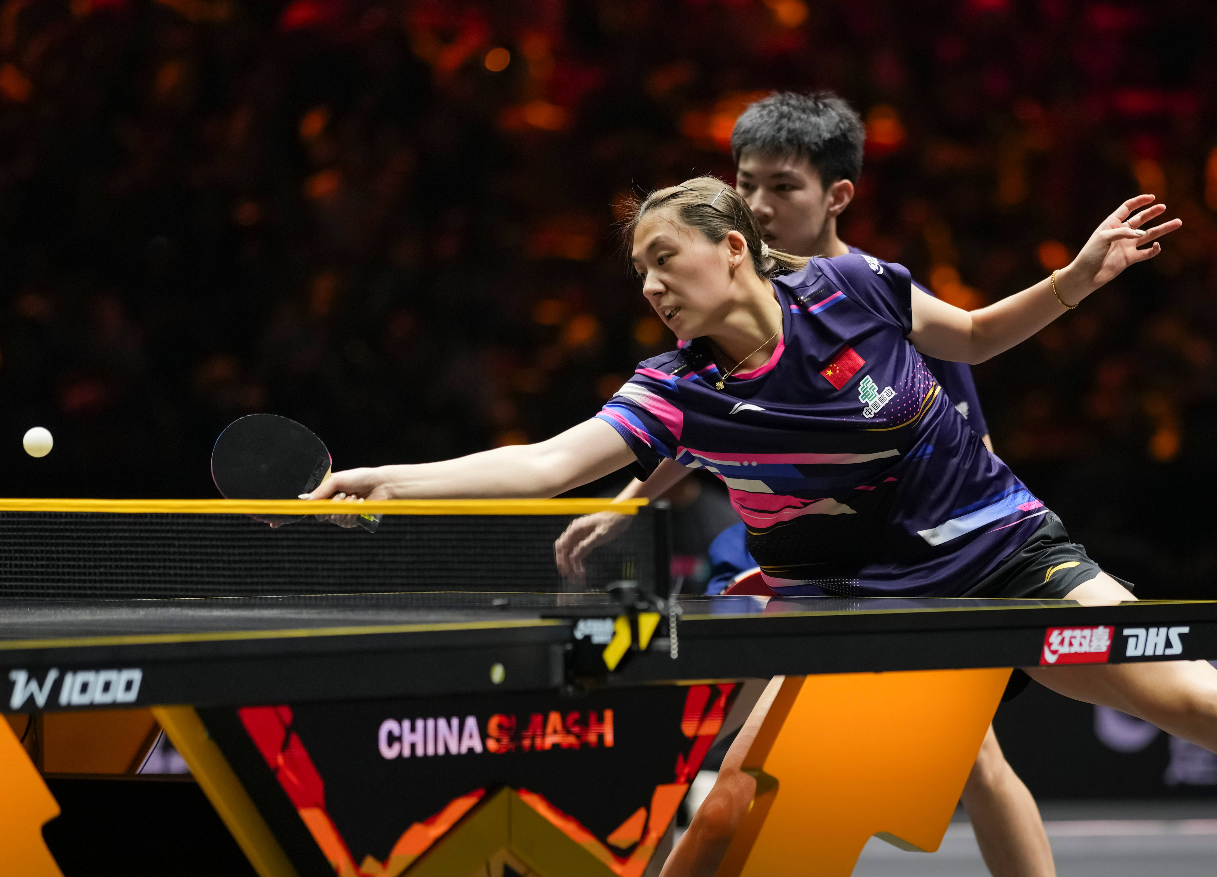 (体育)乒乓球——WTT中国大满贯赛:黄友政/陈熠晋级混双四强