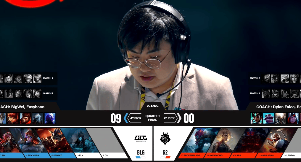 G2碾碎BLG钥匙，北川背锅，K皇承认：现在战队一塌糊涂