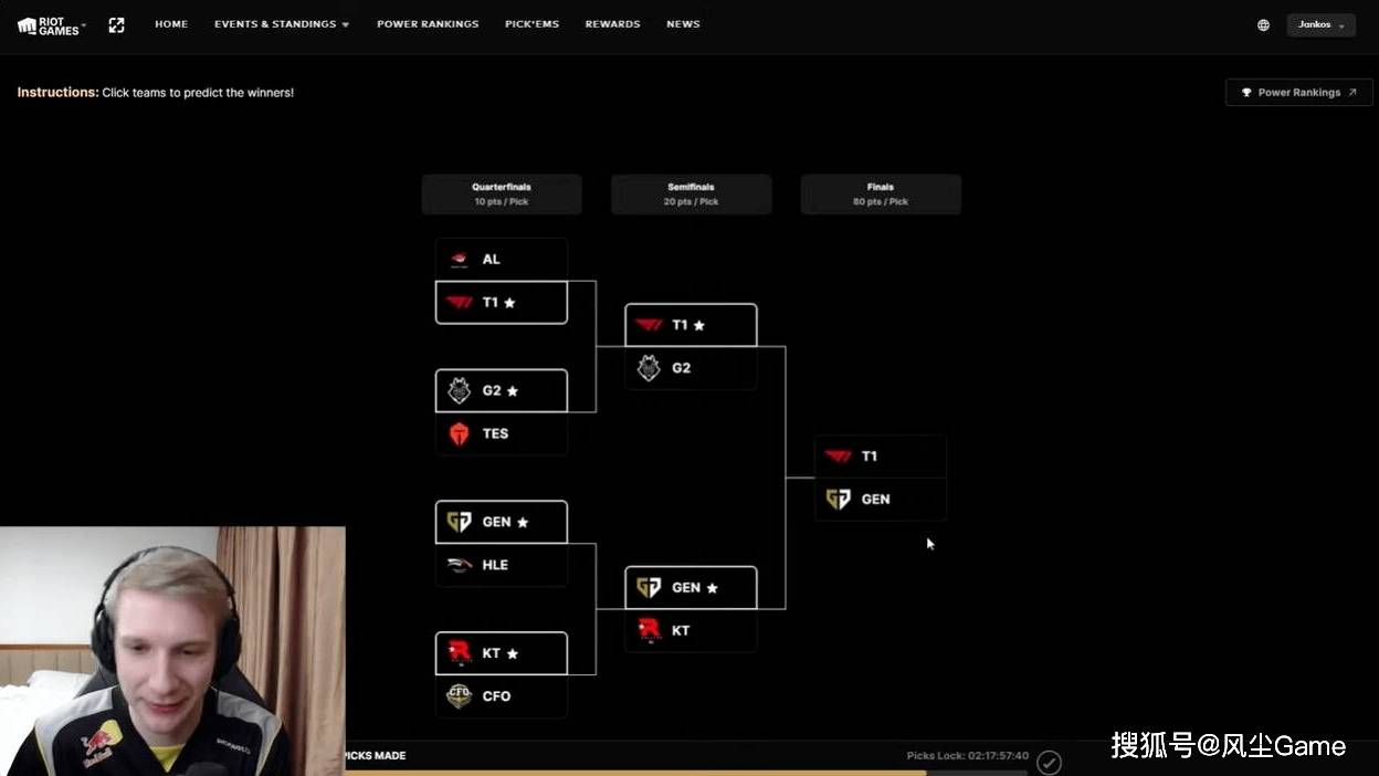LOL传奇打野预测GEN夺冠！管泽元分析淘汰赛：滔搏打G2是无敌的